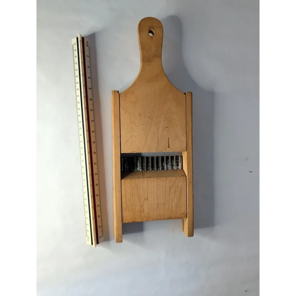 Vintage Wooden Cabbage Shredder Mandoline